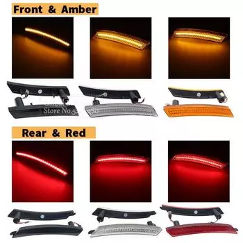 Задний/передний светодиодный боковой габаритный фонарь, боковой повторитель указателя поворота, светодиодная панельная лампа для BMW Mini Cooper R55 R56 R57 R58 R59 R60 R61