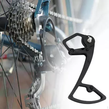 Задний переключатель направляющая пластина каркас велосипедные детали легкий алюминиевый сплав шкив колесо Black