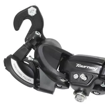 Задний переключатель скоростей SHIMANO, кронштейн с положительным когтем, черный RD-TY500 (ERDTY500MB) /524-00336 чёрный