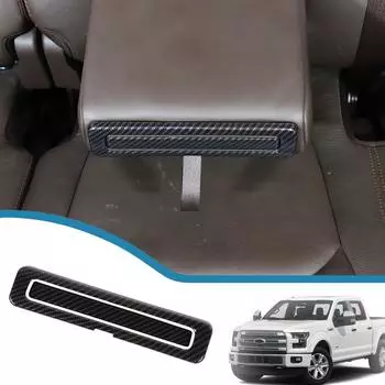 Задний подлокотник автомобиля, держатель для чашки с водой, декоративная рамка для Ford F150 2015 2016 2017 2018, внутренние молдинги красный