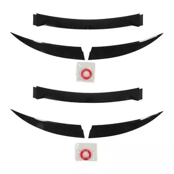 Задний спойлер багажника, глянцевый черный спойлер на крышку багажника, накладка на заднюю часть багажника, сменная накладка для A Type