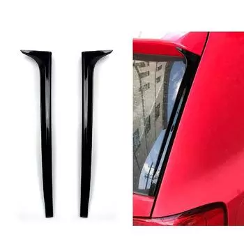 Задний спойлер для VW Volkswagen Polo Mk5 6R 6C, боковой спойлер, плавники, молдинг, полоса, декоративные аксессуары для автомобиля 2009-2017 чёрный