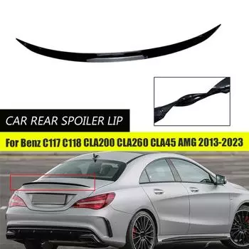 Задний спойлер на крышку багажника автомобиля для Mercedes Benz CLA Class C117 C118 CLA200 CLA260 CLA45 AMG 2013-2024 Автомобильный стиль чёрный