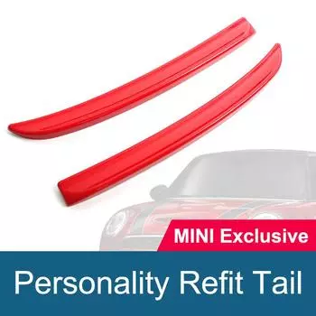 Задний спойлер с удлинителями для Mini Cooper F56 F55 2014+ S /JCW спойлер красный карбон черный цвет автозапчасти стиль чёрный