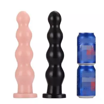 Задняя анальная тампонада с большой присоской для анального расширения с 4 шариками для мужских и женских вестибулярных палочек для мастурбации 30.5cm