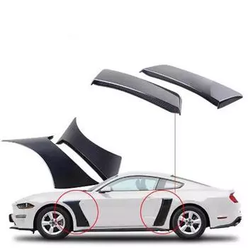Задняя боковая пластина для крыла двери для автомобиля Mustang для крышки крыла Scoops, подходящей для Ford Mustang, аксессуары для стайлинга автомобилей 2015-2020