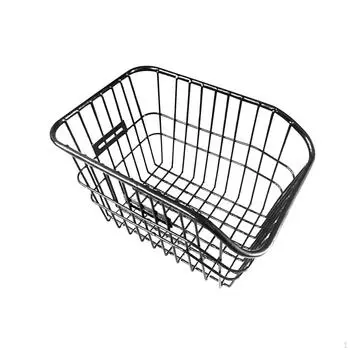 Задняя корзина для велосипеда с задним фонарем, органайзер для железных вещей, багажник для хранения вещей