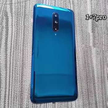 Задняя крышка аккумулятора Задняя крышка + Объектив камеры для Oneplus 7 Pro/1+7 Pro Синий