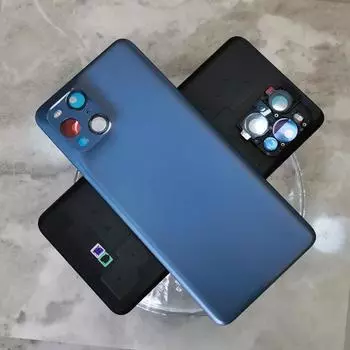 Задняя крышка аккумуляторного отсека для OPPO Find X3, дверца корпуса с рамкой камеры, 6,7 дюйма жёлтый