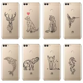 Задняя крышка для Huawei P20 Pro P10 P Smart Plus P9 Lite Мини Мягкий силиконовый чехол для телефона с изображением кошки и собаки для Huawei P10 P20 P8 P9 Lite 2017 P7