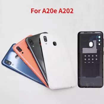 Задняя крышка для Samsung Galaxy A20e A202 SM-A202F/DS SM-A202F SM-A202K, задняя дверца корпуса аккумулятора оранжевый
