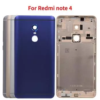 Задняя крышка для Xiaomi Redmi Note 4, глобальная версия, задняя крышка батарейного отсека с объемом 6(Holes)Gold