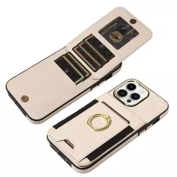 Задняя крышка из натуральной кожи с отделением для карт для iPhone 13/14/15 Pro Max — защищает и поддерживает ваш телефон iPhone 11 PRO MAX