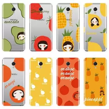 Задняя крышка из ТПУ для Meizu M2 M3 M5 M6 Note, мягкий силиконовый чехол для телефона с ананасом и авокадо для Meizu M6 M6S M6T M5 M5C M5S M3 M3S M2 Meizu M3