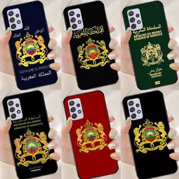 Задняя крышка с марокканским флагом Марокко для Samsung Galaxy A21S A02S A10S A12 A32 A42 A52 A72 A40 A50 A70 A71 A51 Samsung A10