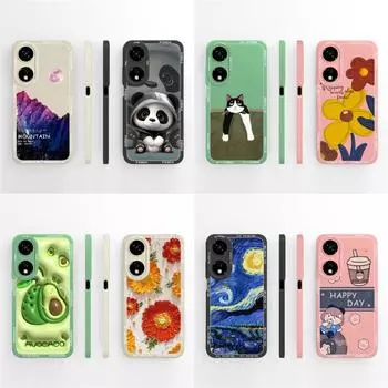 Задняя крышка с рисунком авокадо и панды для Itel P55 RS4 S24 A04 Infinix Smart 8 HD Note 40 Pro, противоударный чехол для телефона с жидким силиконом itel P55 5G