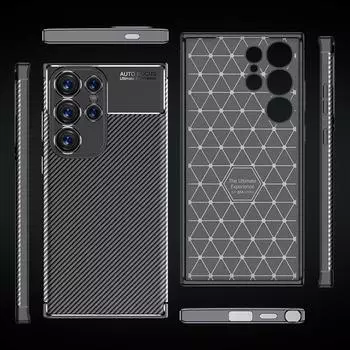 Задняя крышка Samsung Galaxy S25Ultra S24FE Защитная пленка для объектива Мягкий противоударный чехол SamsungS24FE&1pcs чёрный