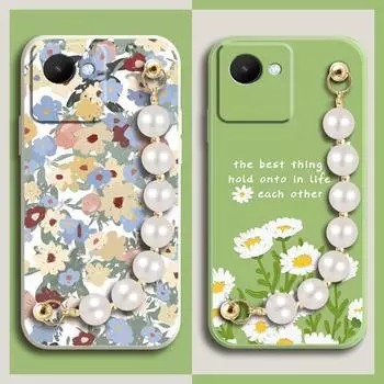 Задняя крышка Simplicity Phone Case для OPPO Realme C30 Мягкий силиконовый чехол с рисунком медведя Защита объектива от ударов OPPO Realme C30