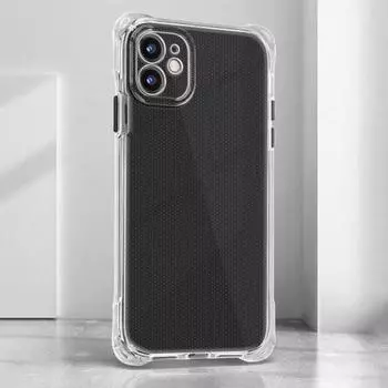 Задняя крышка телефона, нежелтеющая, защитная от падения, прозрачная мягкая крышка для телефона с четырьмя отверстиями и подвесными отверстиями для iPhone for iPhone 11 Pro Max прозрачный