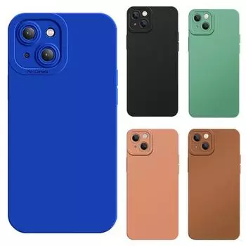 Задняя крышка телефона Противоударный цвет против падения Ультратонкий однотонный ТПУ для чехла для телефона 13 iPhone Mini/13/13 Pro/13 for iPhone 13 Pro чёрный