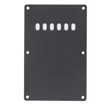 Задняя панель гитары с 6 отверстиями, пластиковая крышка полости тремоло, задняя панель для гитар ST, черная