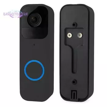 Задняя панель видеодверного звонка, без сверления, простая установка, защита от кражи, безопасность камеры, запасная часть задней панели дверного звонка чёрный