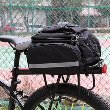 Задняя полка для горного и шоссейного велосипеда. Регулируемая устойчивая опора. Противоскользящая сверхпрочная задняя часть велосипедного сиденья из нержавеющей стали. Багажник для багажа из алюминиевого сплава. чёрный