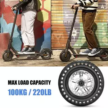 Задняя шина для электроскутера с комплектом дисковых тормозов ступицы колеса 8,5 дюйма, сменное твердое колесо для электроскутера Xiaomi M365, запасная часть