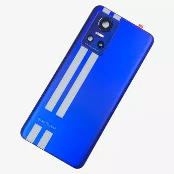 Задняя стеклянная крышка для Realme GT Neo 3 Neo3, крышка батарейного отсека Neo 3, 80 Вт/150 Вт, панель, корпус задней двери, замена задней двери синий
