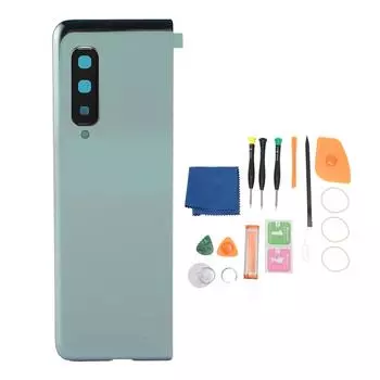 Задняя стеклянная крышка, предварительно установленный объектив камеры и лента с ремонтным комплектом для Galaxy Z Fo