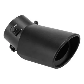 Задняя выхлопная труба автомобиля, наконечник глушителя, хвостовая часть выхлопной трубы из нержавеющей стали, 63 мм, изогнутые модифицированные детали чёрный