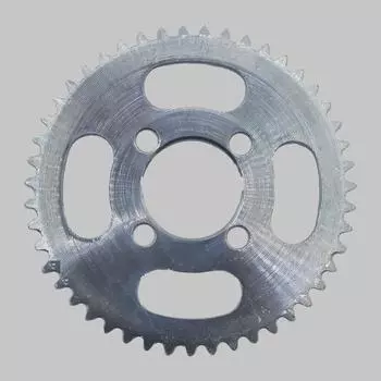 Задняя звездочка мотоцикла, сверхлегкая, высокопрочная, сменная, 25H, 47 зубьев, звездочка для электрического скутера, аксессуары для мотоциклов серебряный