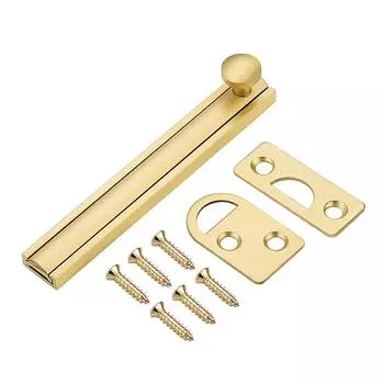 Задвижка для амбара, защелка для двери, латунный замок для ванной комнаты, фурнитура для безопасности дома с винтом, противоугонная задвижка для окон, раздвижные болты, защелка