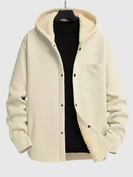 ZAFUL Thermal Теплая флисовая куртка с капюшоном S белый