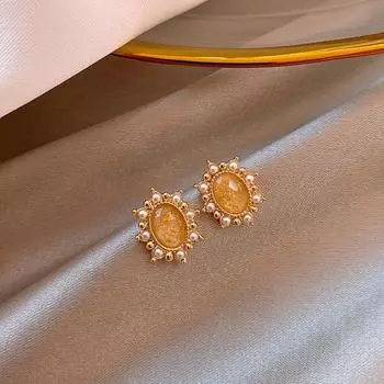 Загадочные серьги «кошачий глаз», элегантные и стильные аксессуары для ушей для женщин и девочек