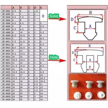 Заглушка для отверстия из пищевого силиконового каучука, коническая заглушка, Т-образная заглушка, уплотнительная пробка, трубная вставка, пылезащитная пробка Black