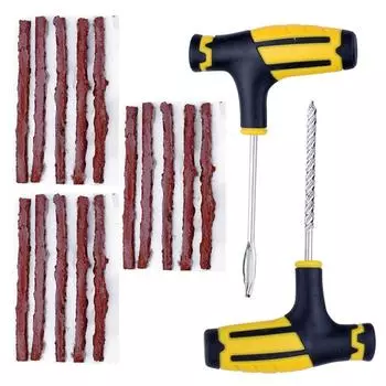 Заглушка для прокола шин, вакуумный комплект для ремонта шин, резиновые полоски, набор инструментов для ремонта автомобильных шин, инструмент для шиповки