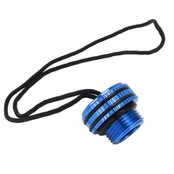Заглушка для пыли клапана баллона для подводного плавания, защитная крышка, чехол для баллона DIN для дайвинга со шнурком, синий