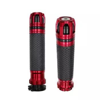 Заглушка для руля мотоцикла, алюминиевые ручки, противоскользящие ручки, аксессуары для мотоциклов с ЧПУ