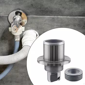 Заглушка для сливной трубы с регулируемым диаметром для кухни, эффективная замена для адаптера, канализационная крышка белый
