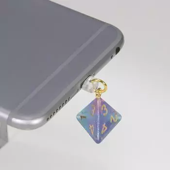 Заглушка от пыли для iPhone, Android, интерфейс порта зарядки D4-D20, подвеска Dice, заглушка от пыли D4 Type-C