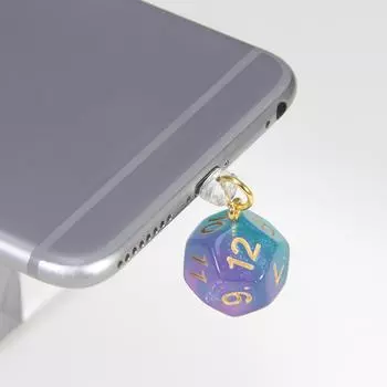 Заглушка от пыли для iPhone, Android, интерфейс порта зарядки D4-D20, подвеска в виде кубика, заглушка от пыли, пылезащитный колпачок для порта зарядки мобильного телефона D4 Type-C