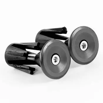 Заглушки для руля велосипеда, 1 пара, крышка для руля велосипеда, концевые ручки, детали велосипеда One Size чёрный