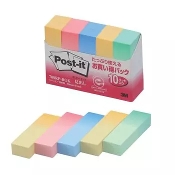 Заголовок заметки Градиент 50 x 15 мм 100 листов x 10 книг Post-it 700RP-BGK