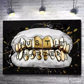 Заголовок: Золотые зубы 21cm30cm NoFrame