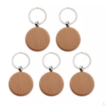 Заготовка для цепочки, 5 шт., гравировка по дереву, цветная или 5x3cm