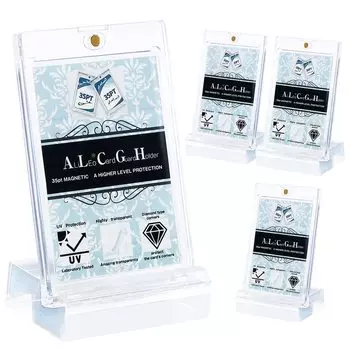 Загрузчик карт Магнитный загрузчик для торговых карточек Подставка для карт Держатель для карт 35pt Подставка Pokeka Дисплей Держатель для торговых карт Защита от ультрафиолета с базовой картой
