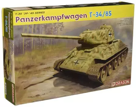 Захваченный танк немецкой армии Dragon 122-й заводской 1944 года выпуска, пластиковая модель, набор для сборки CH6759 1/35, Вторая мировая война, Т-34/85