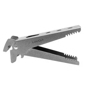 Захват для пластин Захват для сковороды Pure Ti Антиожогов Многофункциональный Ti-зажим Легкий и прочный серебряный