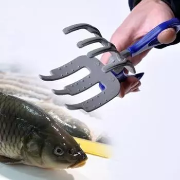Захват для рыбы с 3 когтями, противоскользящая эргономичная ручка, многофункциональные рыболовные клещи, захват, зажим для контроля рыбы, ловец, щипцы, аксессуары для рыбалки на открытом воздухе синий